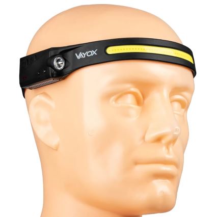 LED Επαναφορτιζόμενος Φακός Κεφαλής με Αισθητήρα, Ρυθμιζόμενη Φωτεινότητα 2xLED/5V IP44 350 lm 1200 mAh