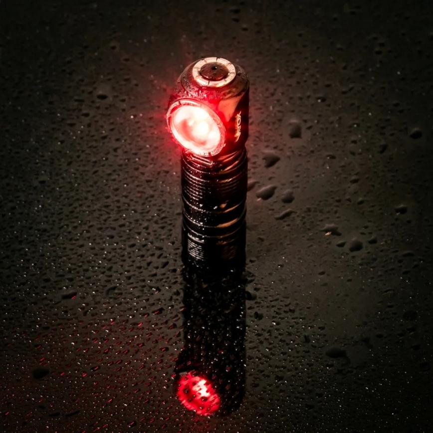 LED ρυθμιζόμενος επαναφορτιζόμενος φακός κεφαλής με κόκκινο φως 3-σε-1 LED/10W/5V IP66 500 lm 800 mAh