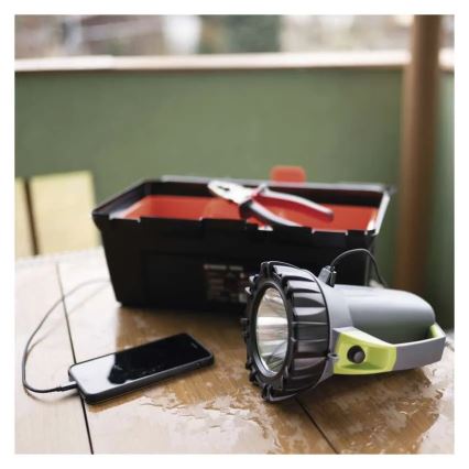 LED Επαναφορτιζόμενος φακός LED/3,7V 4000 mAh