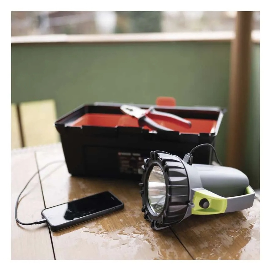 LED Επαναφορτιζόμενος φακός LED/3,7V 4000 mAh