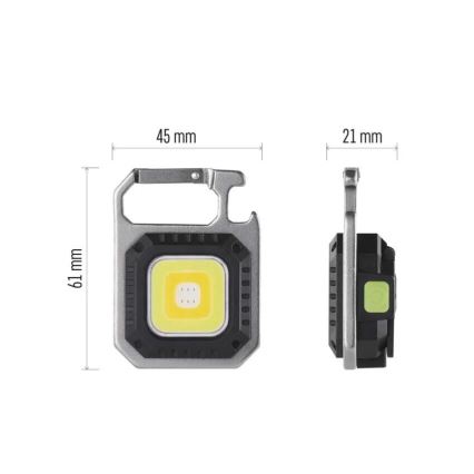 LED Επαναφορτιζόμενος φακός LED/USB/3,7V IP44 750 lm 400 mAh