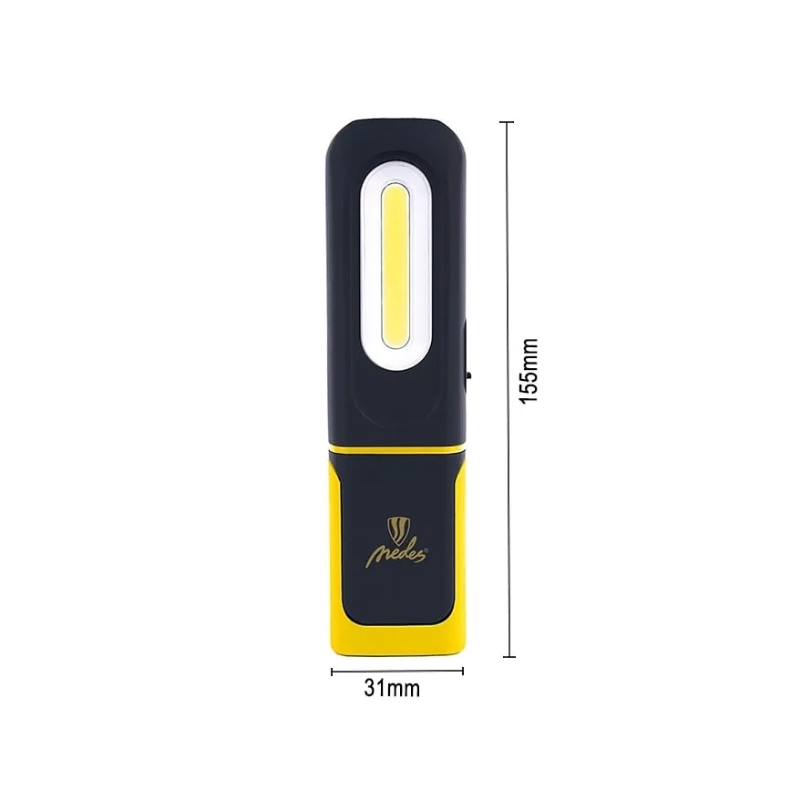 LED Ρυθμιζόμενος Επαναφορτιζόμενος Εργασιακός Φακός LED/8W/5V IP44 420 lm 1200 mAh