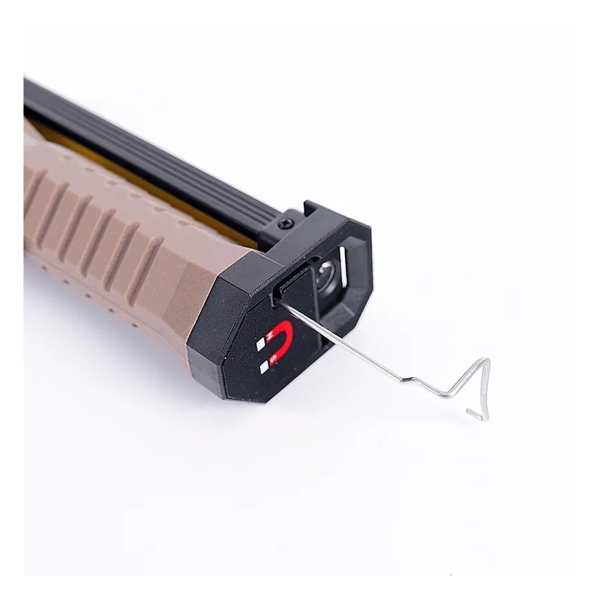 LED Επαναφορτιζόμενος ρυθμιζόμενος φακός εργασίας με λειτουργία powerbank LED/4W/5V IPX4 600 lm 2000 mAh