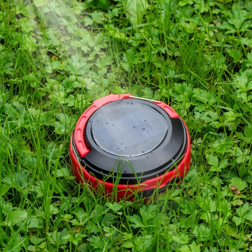 LED Dimming επαναφορτιζόμενος ηλιακός φακός με λειτουργία power bank LED/3W/5V 3000/4000/6500K IPX6 500 γυαλιστερό 2000 mAh