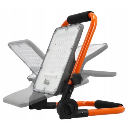 LED επαναφορτιζόμενος προβολέας με τρίποδο LED/100W/3,2V 4500K 15000 mAh IP65 πορτοκαλί