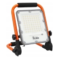 LED επαναφορτιζόμενος προβολέας με βάση LED/30W/3,2V 4500K 5000 mAh IP65 πορτοκαλί
