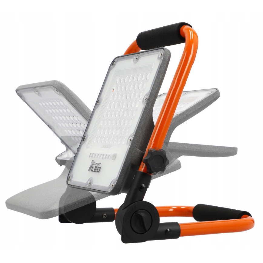 LED επαναφορτιζόμενος προβολέας με βάση LED/30W/3,2V 4500K 5000 mAh IP65 πορτοκαλί