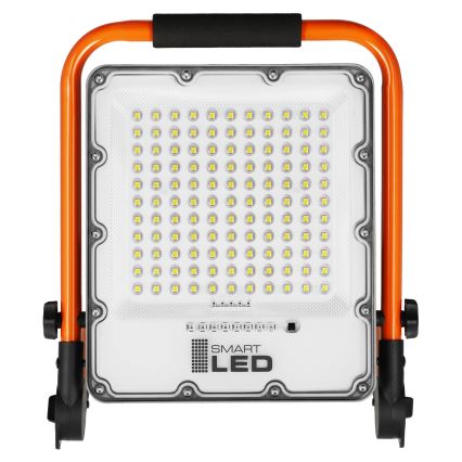 LED επαναφορτιζόμενος προβολέας με βάση LED/50W/3,2V 4500K 10000 mAh IP65 πορτοκαλί