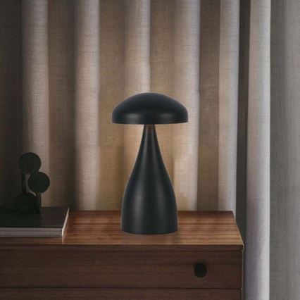 LED Επιτραπέζιο Φωτιστικό Αφής με Ρύθμιση Φωτεινότητας, Επαναφορτιζόμενο LED/1W/5V 3000-6000K 1800 mAh Μαύρο