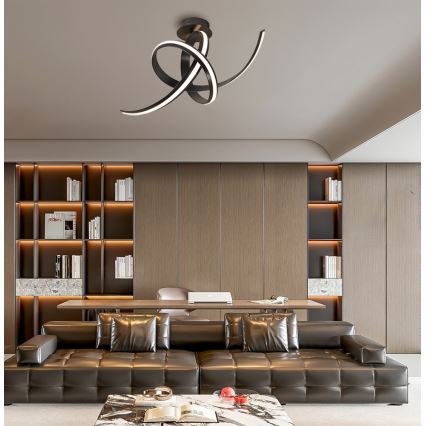 LED Επιφανειακό φωτιστικό οροφής AREZIA LED/41W/230V μαύρο