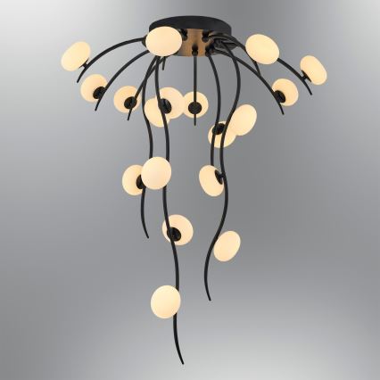 LED επιφανειακό φωτιστικό οροφής GELA 18xLED/3W/230V 3000K μαύρο