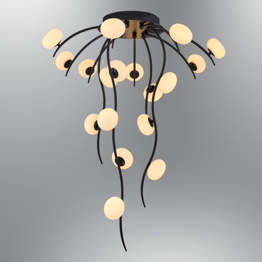 LED επιφανειακό φωτιστικό οροφής GELA 18xLED/3W/230V 3000K μαύρο