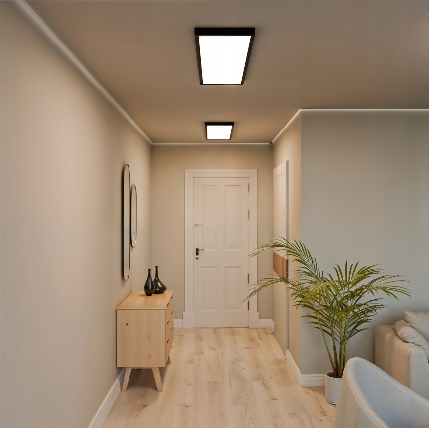 LED Επιφανειακό πάνελ LED/60W/230V 30x120 cm μαύρο