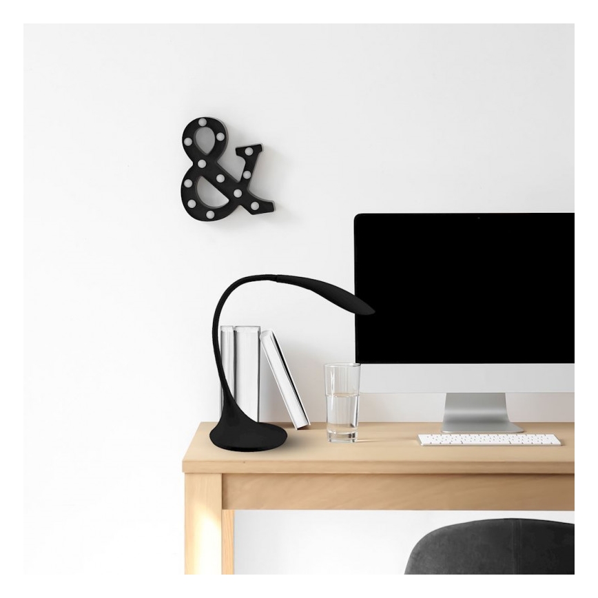 LED Επιτραπέζια λάμπα αφής με dimmer VIPER LED/5,5W/230V μαύρο