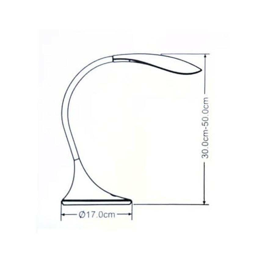LED Επιτραπέζια λάμπα αφής με dimmer VIPER LED/5,5W/230V μαύρο