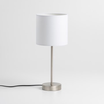 LED επιτραπέζιο φωτιστικό 1xE14/5W/230V λευκό/ματ χρώμιο