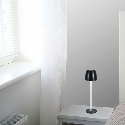 LED Ρυθμιζόμενο Φωτιστικό Επιτραπέζιο Επαναφορτιζόμενο με Αφή LED/3W/5V 3000K 1800 mAh λευκό