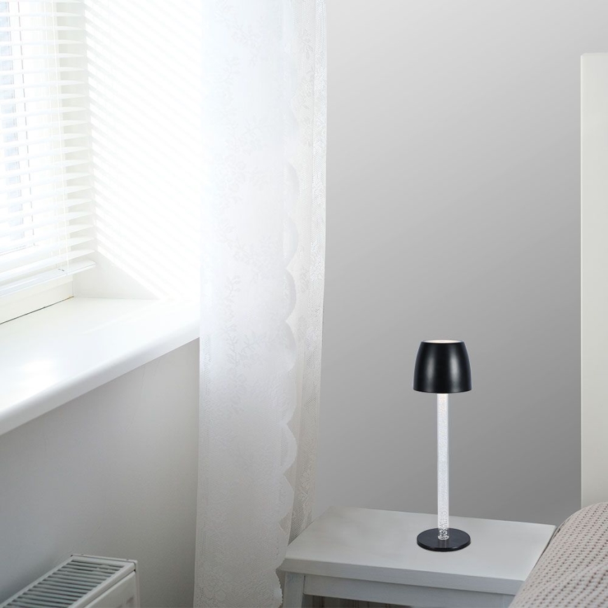 LED Ρυθμιζόμενο Φωτιστικό Επιτραπέζιο Επαναφορτιζόμενο με Αφή LED/3W/5V 3000K 1800 mAh λευκό