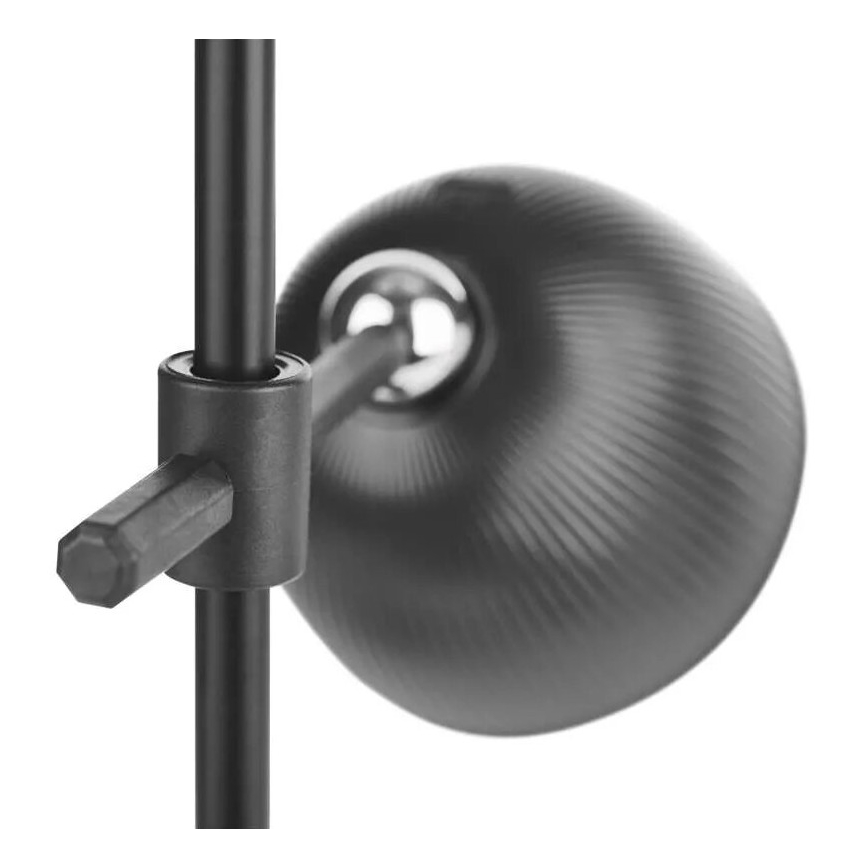 LED Ρυθμιζόμενος επαναφορτιζόμενος επιτραπέζιος λαμπτήρας μαγνητικός 4 σε 1 LED/4,2W/3,7V 4000K 1200mAh μαύρο