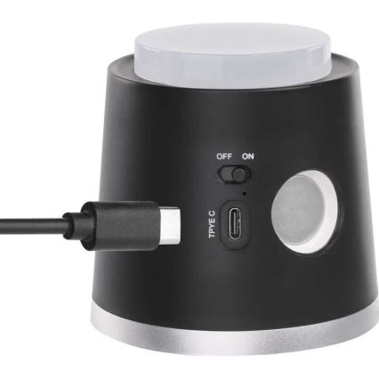 LED Ρυθμιζόμενο Επιτραπέζιο Φωτιστικό Φόρτισης 4 σε 1 LED/6W/3,7V 3000K/4000K/6500K 1500mAh μαύρο