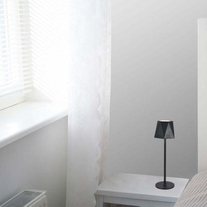 LED Επιτραπέζιο Φωτιστικό Αφής με Ρύθμιση Φωτεινότητας, Επαναφορτιζόμενο LED/4W/5V 3000-6000K 1800 mAh Μαύρο