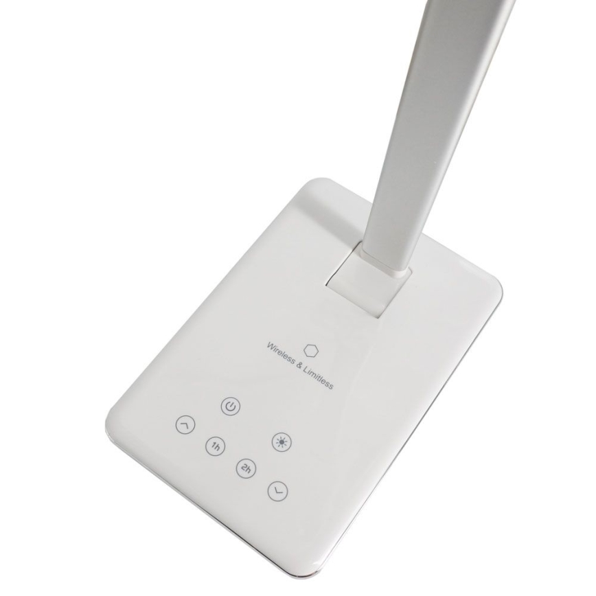 LED Επιτραπέζιο Φωτιστικό Αφής με Ρύθμιση Φωτεινότητας και Ασύρματη Φόρτιση JOY LED/6W/230V + USB λευκό