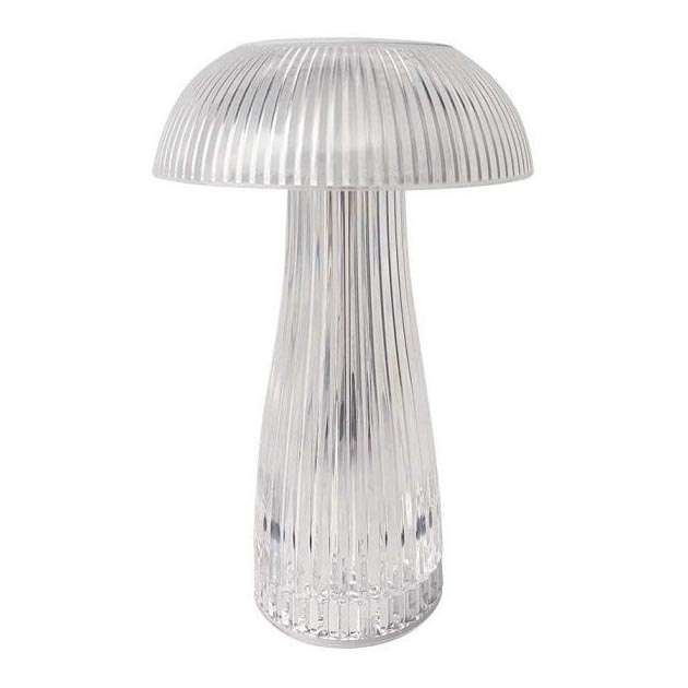 LED Επιτραπέζιο Φωτιστικό Αφής με Ρύθμιση Φωτεινότητας, Επαναφορτιζόμενο LED/1W/5V 3000-6000K 1800 mAh Διαφανές