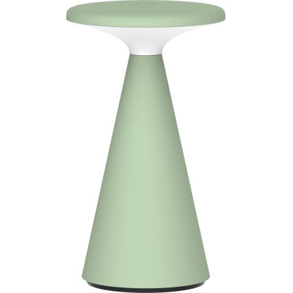 LED Επιτραπέζιο εξωτερικό φωτιστικό PAROS με ρυθμιζόμενη ένταση, αφής LED/1,8W/5V USB 1800 mAh IP44 πράσινο