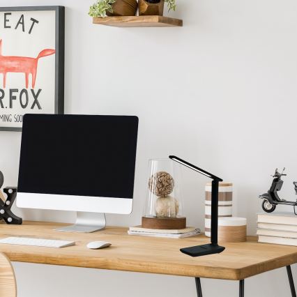 LED Ρυθμιζόμενο Επιτραπέζιο Φωτιστικό POST LED/5W/5V 3000-6500K μαύρο