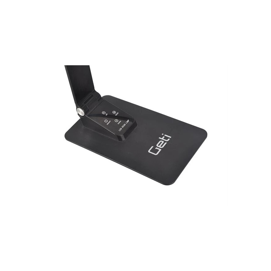 Ρυθμιζόμενο LED επιτραπέζιο φωτιστικό με USB LED/7W/230V 3000K/4000K/5500K μαύρο