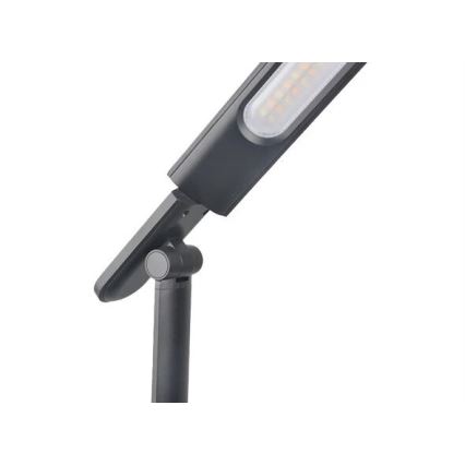 LED Ρυθμιζόμενο Επιτραπέζιο Φωτιστικό με USB LED/9W/230V 3000K/4000K/5500K μαύρο
