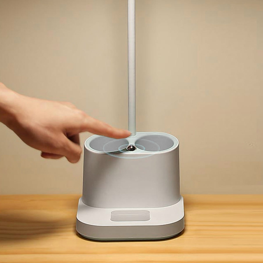 LED Ρυθμιζόμενο επιτραπέζιο φωτιστικό με βάση και powerbank LED/5W/5V 2400mAh