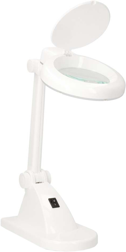 LED Επιτραπέζιο φωτιστικό με μεγεθυντικό φακό LED/6W/230V λευκό