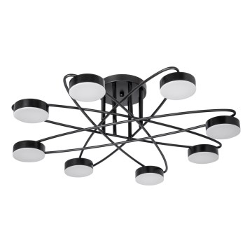 LED επιτοίχιο φωτιστικό 8xLED/7W/230V 3000-6000K διάμ. 70 εκ. μαύρο