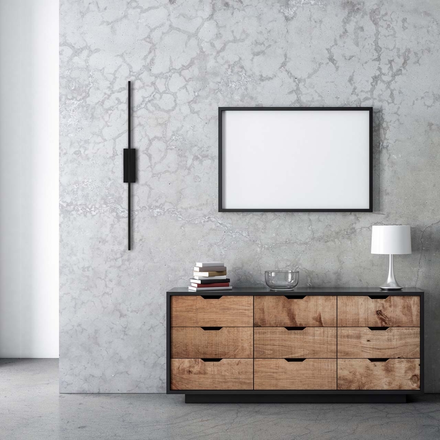 LED Επιτοίχιο φωτιστικό AISHA LED/12W/230V 4000K μαύρο