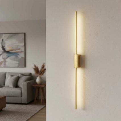LED επιτοίχιο φωτιστικό AISHA LED/20W/230V 4000K 120 cm χρυσό