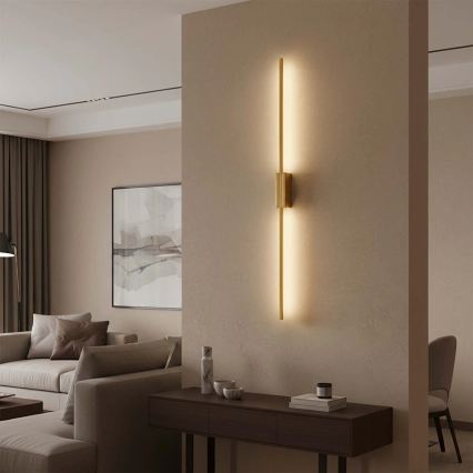 LED επιτοίχιο φωτιστικό AISHA LED/20W/230V 4000K 120 cm χρυσό