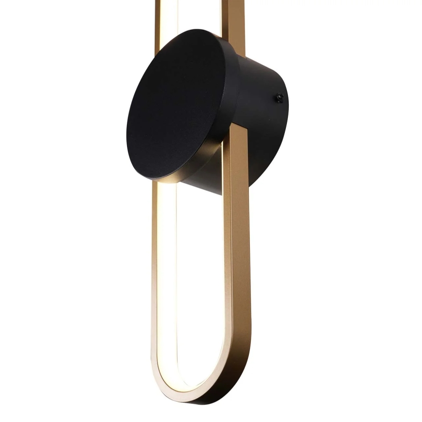 LED Επιτοίχιο φωτιστικό FLORENTYNA LED/24W/230V 4000K χρυσό/μαύρο