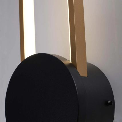 LED Επιτοίχιο φωτιστικό FLORENTYNA LED/24W/230V 4000K χρυσό/μαύρο