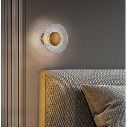 LED επιτοίχιο φωτιστικό GLAMOUR LED/9W/230V, χρυσό