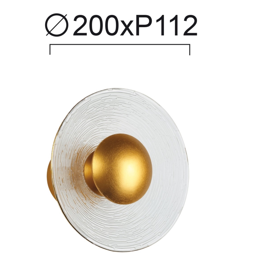 LED επιτοίχιο φωτιστικό GLAMOUR LED/9W/230V, χρυσό