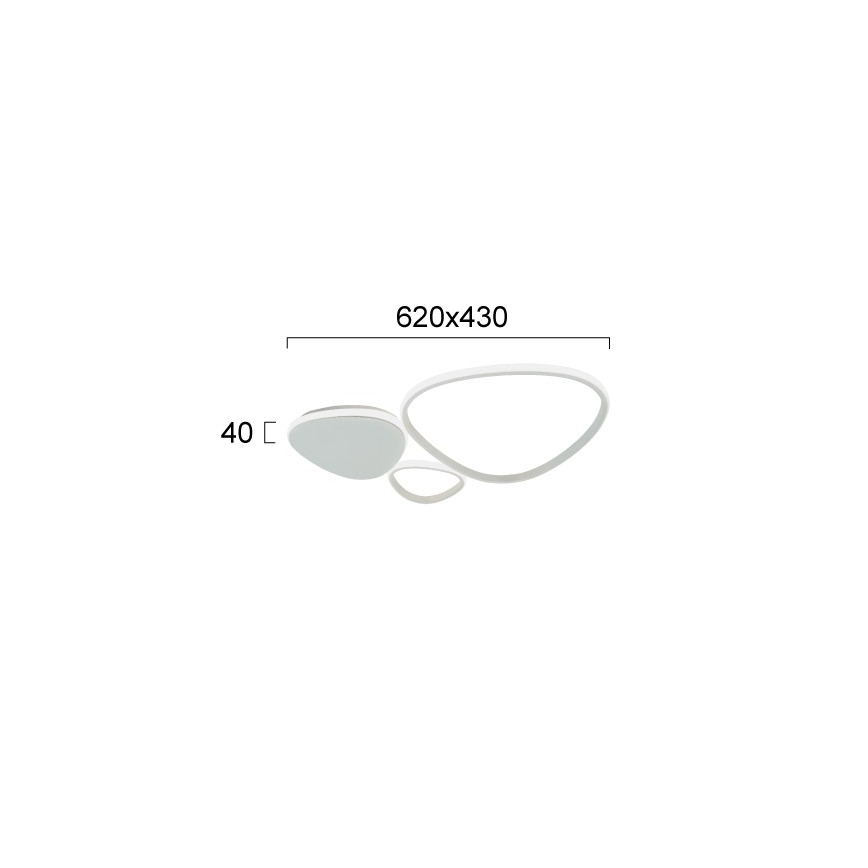 LED Επιτοίχιο φωτιστικό HELIX LED/33W/230V γκρι