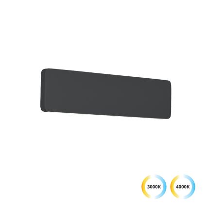 LED Επιτοίχιο φωτιστικό KELDA LED/12W/230V 3000K/4000K μαύρο