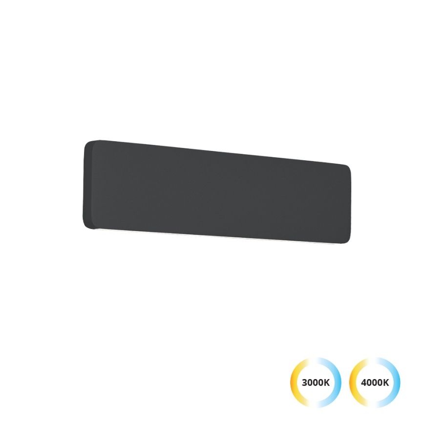LED Επιτοίχιο φωτιστικό KELDA LED/12W/230V 3000K/4000K μαύρο