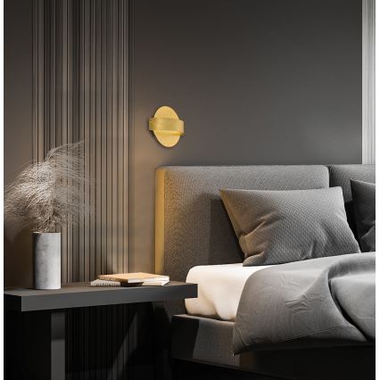 LED Επιτοίχιο φωτιστικό KOBEN LED/11W/230V χρυσό