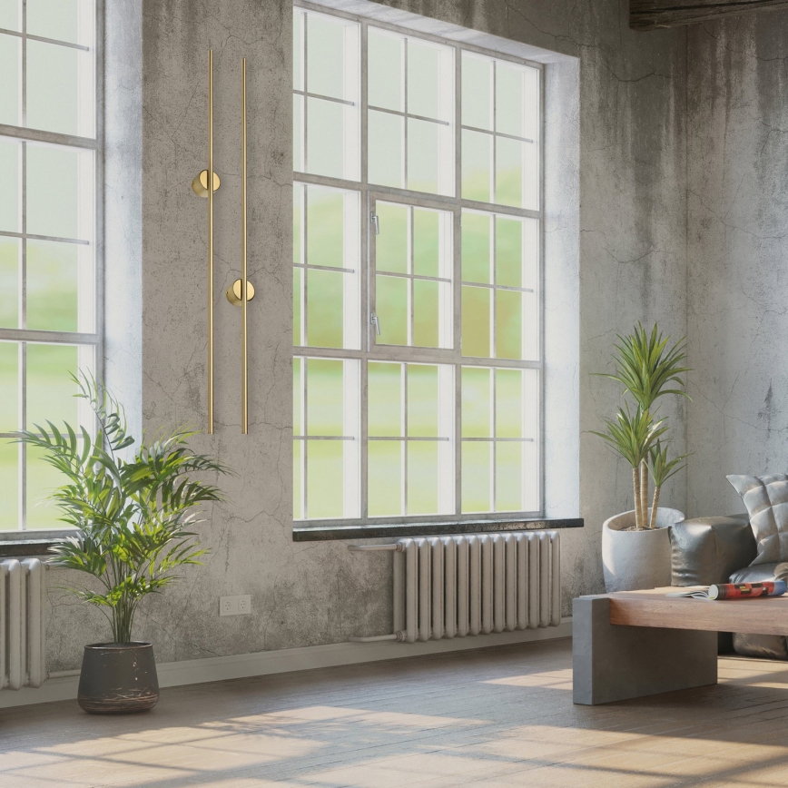 LED Επιτοίχιο φωτιστικό LANA LED/12W/230V 4000K ματ χρυσό