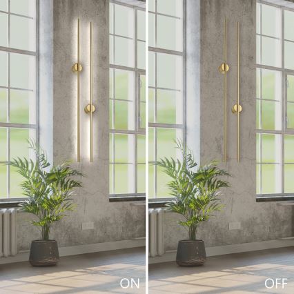 LED Επιτοίχιο φωτιστικό LANA LED/12W/230V 4000K ματ χρυσό