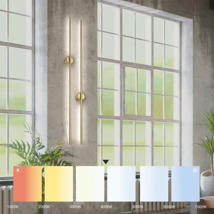 LED Επιτοίχιο φωτιστικό LANA LED/12W/230V 4000K ματ χρυσό