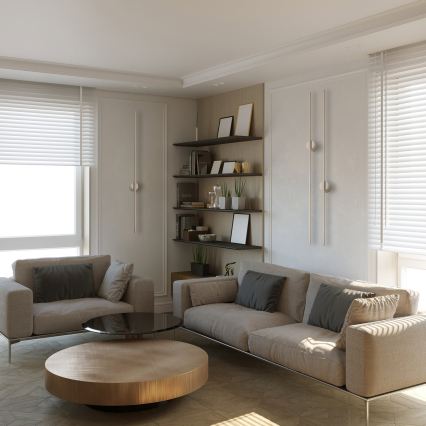 LED Επιτοίχιο φωτιστικό LANA LED/12W/230V 4000K μπεζ