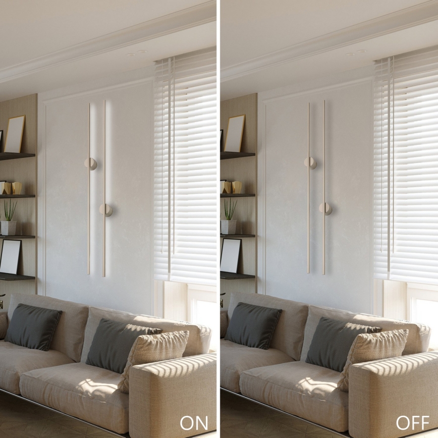 LED Επιτοίχιο φωτιστικό LANA LED/12W/230V 4000K μπεζ